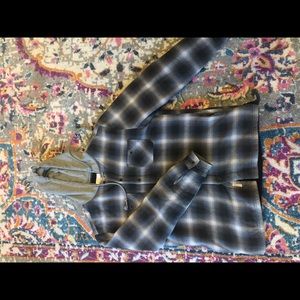 flannel hoodie